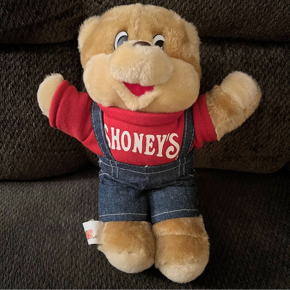 5/$25 Vintage 1986 Shoney’s Bear Plush With Clothes
